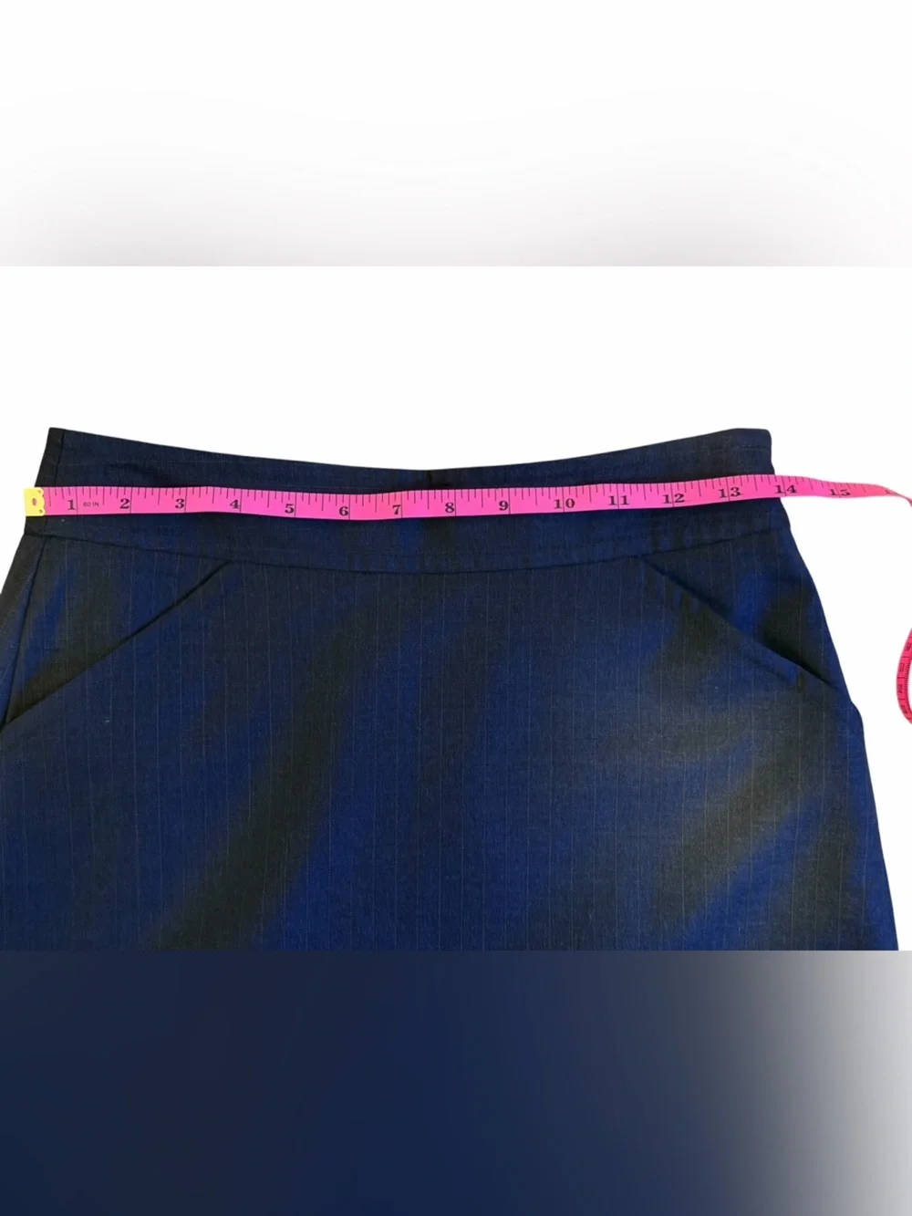 J. Crew Grey A-Line Skirt With Subtle Pinstripes Women’s Size 0